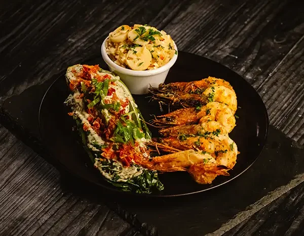 camarones. Restaurante Tree House, Monteverde, Costa Rica 72